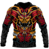 Men Samurai Hoodie Premium Unisex 3D Printed Oni Samurai Shirts MEI