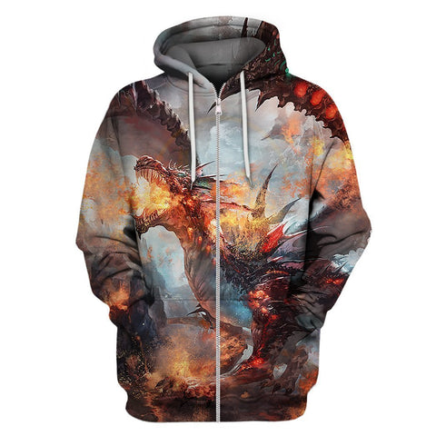 All Over Print Magma Dragon