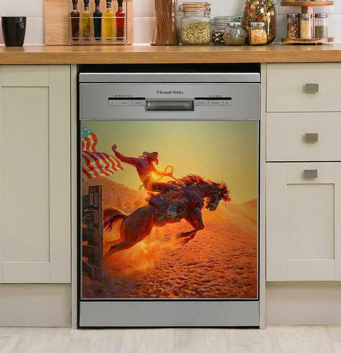 Horse Sticker Cowboy Horse Choose Something Fun Decor Kitchen Dishwasher Cover