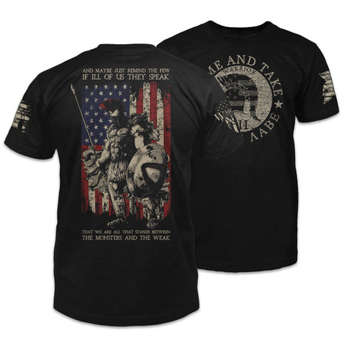 American Patriot Shirt Black American Spartan