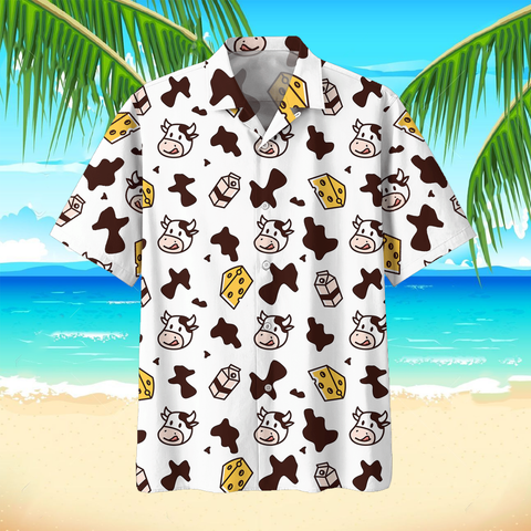Cow Hawaiian Beach Shirt 3