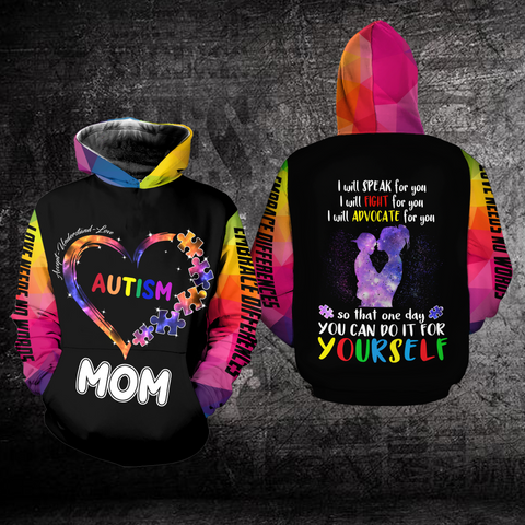 Accept Understand Love Autism Mom Hoodie Autism Awareness Hoodie Autism Awareness Gift For Mom HT