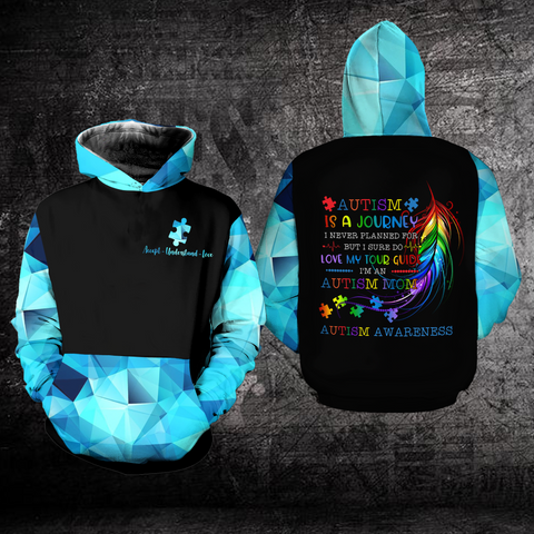 Autism Is A Journey Autism Mom Hoodie Autism Awareness Hoodie Autism Awareness Gift For Mom HT