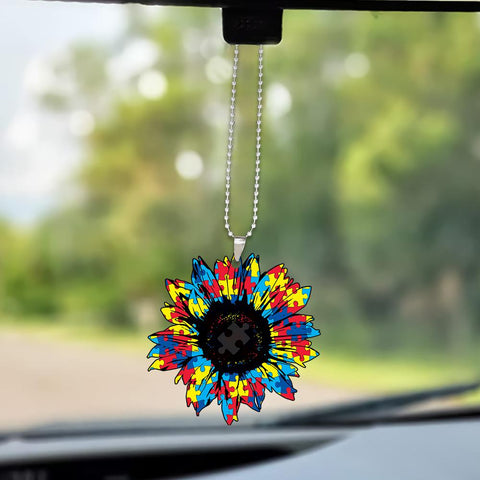 Autism Sunflower Ornament