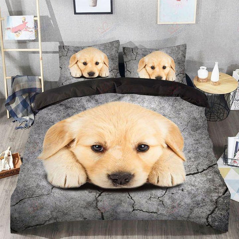 GOLDEN RETRIEVER LOVER BEDDING SET 001