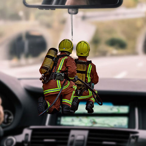Firefighter Car Hanging Ornament