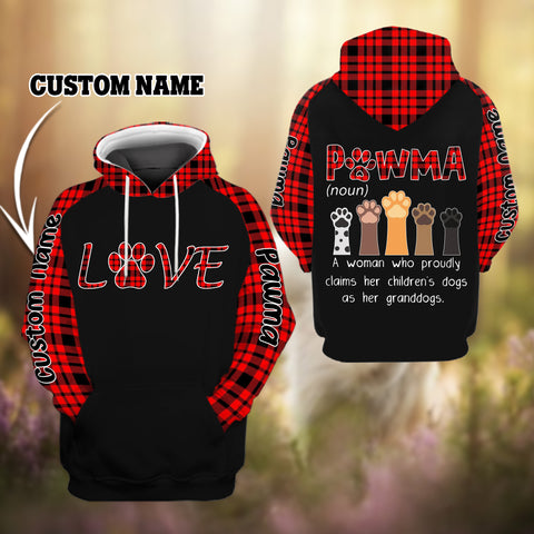 Love Pawma Custom Hoodie Gift for Dog Lovers HN