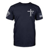 Blessed Are The Peacemakers American Patriot Shirt Black Thin Blue Line Shirt