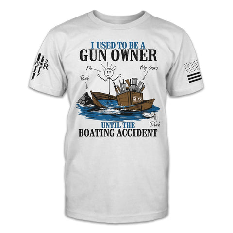 American Patriot Shirt White Boating Accident