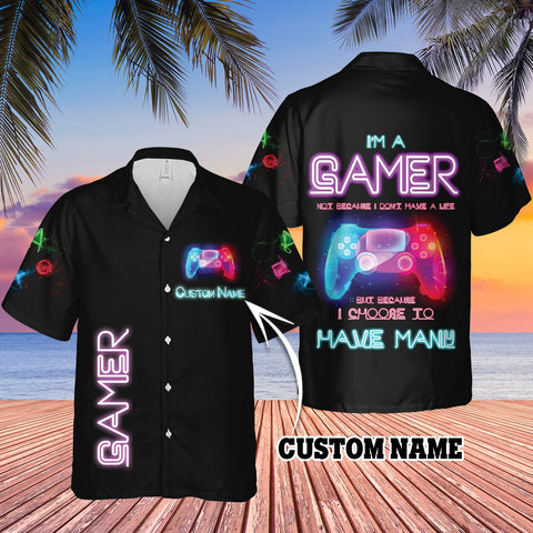 I'm a gamer Hawaii Shirt Custom TTM