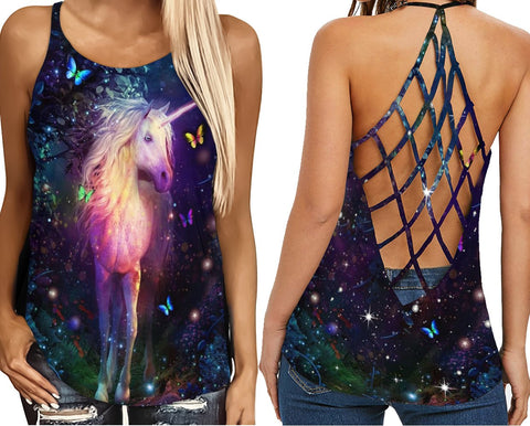 Unicorn Criss-Cross Tank Top TXX