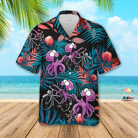 Octopus Hawaiian Beach Shirt 05