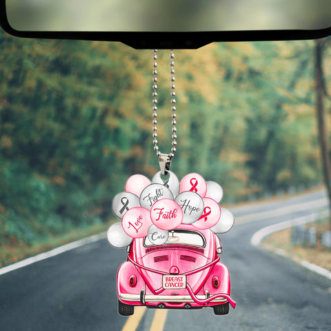 Breast Cancer Car Balloon Ornament