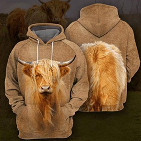 Cow Hoodie 3D Cute 4