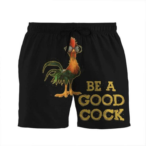 GEARHUMAN 3D BE A GOOD COCK, STOP STARING AT MY COCK BEACH SHORTS SWIM TRUNKS