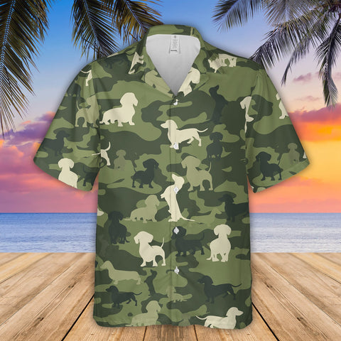 Dachshund Camo Beach Shirt 01