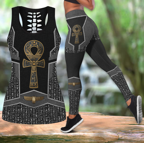 Ankh key of life ancient Egyptian Combo Legging Tank