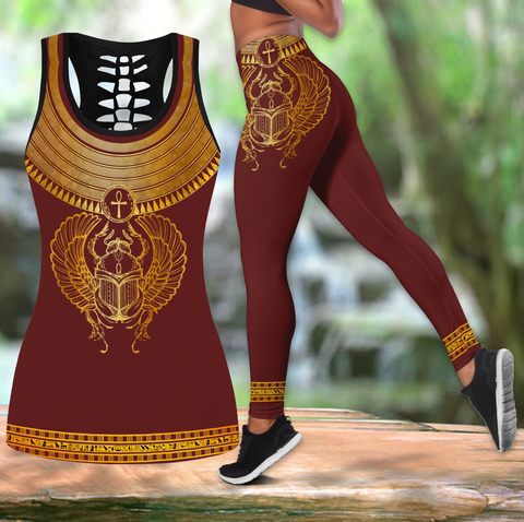 Women Tank Top Khepri rising ancient Egyptian Combo Legging Tank