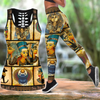 Women Tank Top Egyptian Ancient Gods Pattern Combo Legging Tank