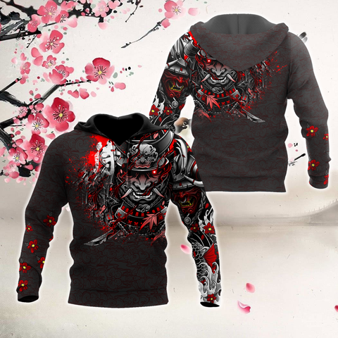 Samurai Hoodie Premium Unisex All Over Printed Samurai Shirts MEI