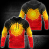 Aboriginal Flag Indigenous Sun Painting Art 3D design Polo shirts