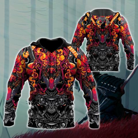 Men Samurai Hoodie Premium 3D Printed Samurai Shirts MEI