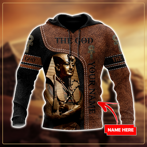 Custom name Pharaoh The God Ancient Egypt 3D design print shirts