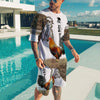 Rooster Clothing, Gift for Rooster lovers, Rooster Combo T Shirt Board Short 03, Rooster Men Beach Short Shirt Combo
