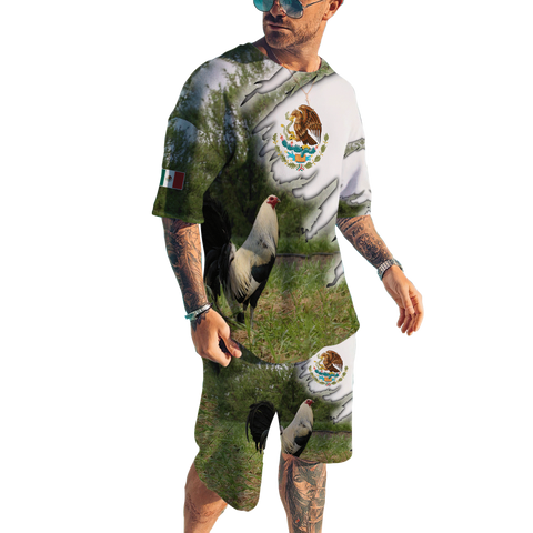 Rooster Clothing, Rooster Farm Shirt Rooster Combo T Shirt Board Short TNA08052103VH