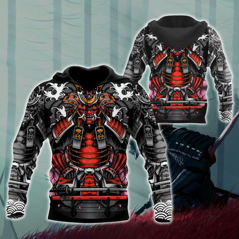 Men Samurai Hoodie Premium 3D Printed Unisex Samurai Shirts MEI