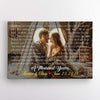 Custom Song Lyrics Heart Couple Canvas Wall Art Personalized Couple Gift Anniversary Gift HN