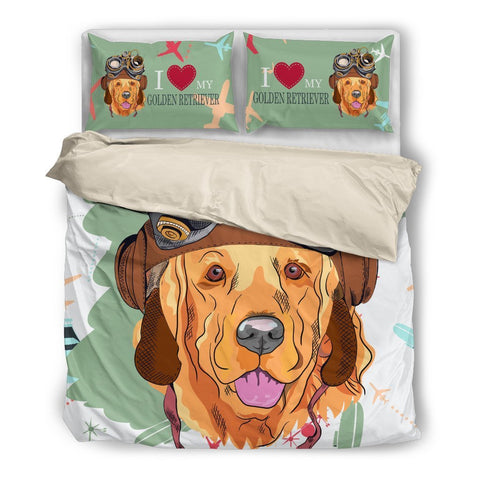 GOLDEN RETRIEVER BEDDING DUVET 040