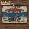 Personalized Motorcycle Garage Customized Classic Metal Signs