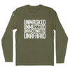 Unmasked Men's Apparel, Unmasked Shirt, Unmasked Unmuzzled Unvaccinated Unafraid Shirt, Unmasked Unmuzzled Unvaccinated Unafraid Tee, Unmasked Unmuzzled Unvaccinated Unafraid Gift Idea