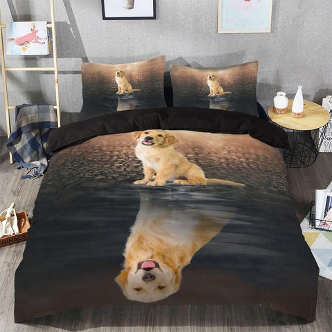 GOLDEN RETRIEVER BEDDING SET BR 006