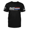 American Patriot Shirt Black/Blue Dad - A Real American Hero