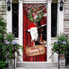 Cow Merry Christmas Door Cover Funny Cow Door Cover Christmas Home Decor Porch Home Holidays Decorations HN