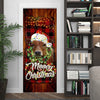 Cow Merry Christmas Door Cover Funny Cow Door Cover Christmas Home Decor Porch Home Holidays Decorations HN