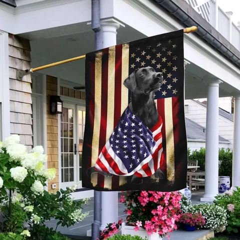 Black Labrador Flag Retriever American Patriot Flag NTN03062107 20th Anniversary Patriot Day Gift
