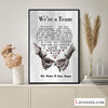 We're a Team I Love You Forever And Always Poster, Pallet Pattern, Personalized Couple Poster, Anniversary Gifts, Home Decor