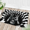 FUNNY SKULL ILLUSION DOORMAT