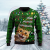 Cat Christmas Tree Ugly Sweater Cat Christmas Sweater Christmas Gift For Cat Lovers