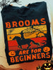 Horse Halloween Brooms Are For Beginners Classic T-Shirt Halloween Gifts for Horse Lovers Horse Gifts HN