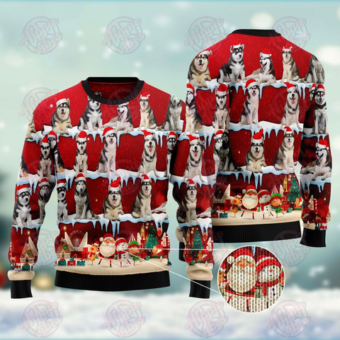 Husky Ugly Sweater Dog Christmas Sweater Christmas Gift for Dog Lovers