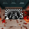 FUNNY SKULL ILLUSION DOORMAT