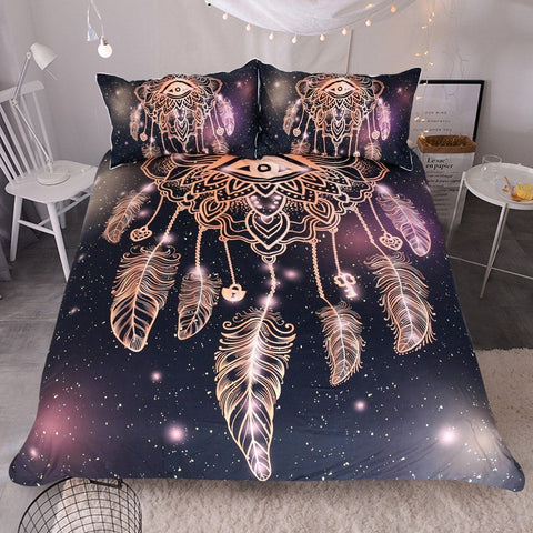 Dreamcatcher Purple/Black Bedding Set