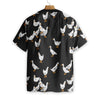 The Walking Ducks Hawaiian Shirt Black & White Hawaii Shirts Gifts for Duck Lovers