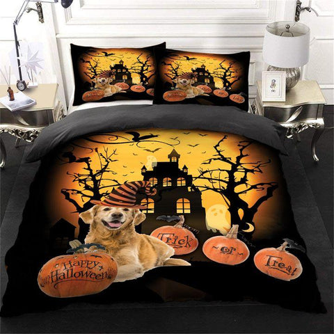 GOLDEN RETRIVER LOVE PUMPKIN BEDDING SET 020