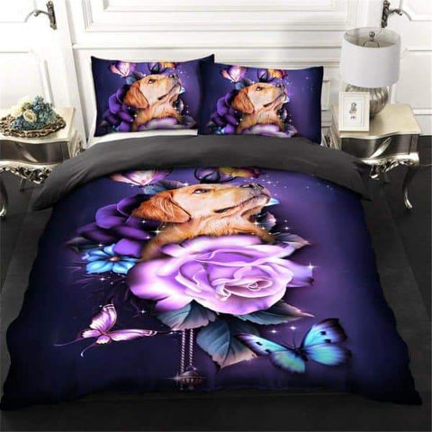 GOLDEN RETRIEVER BEDDING SET 047