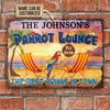 Personalized Parrot Tiki Bar Customized Classic Metal Signs | Colorful 20x30cm 30x45cm